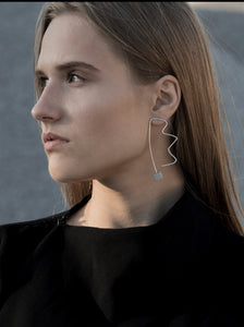 SCULPTURE concrete earrings